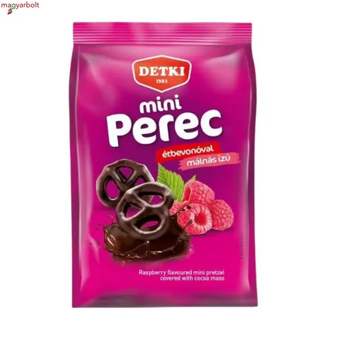 Detki mini málnás ízű perec étbevonóval mártva 160 g