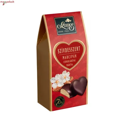 Szamos Marcipán Szívdesszert sátordoboz 130g