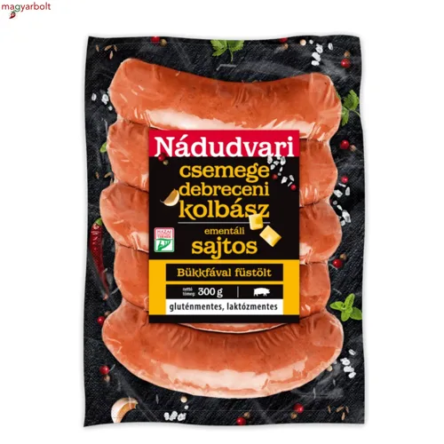 Nádudvari ementáli sajtos csemege debreceni kolbász 300 g